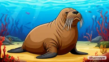 Моржи на льдине