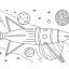 Раскраски День космонавтики 22 Раскраски День космонавтики 22