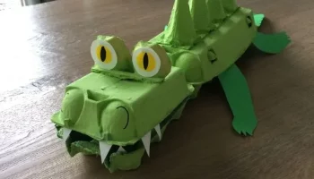 Поделки из яичных лотков